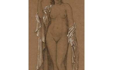 HENRY HOLIDAY (1839-1927) STUDY FOR THE FIGURE OF VIRTUE