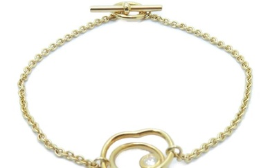 HERMES GHW Vertige Coeur Bracelet 18K Gold