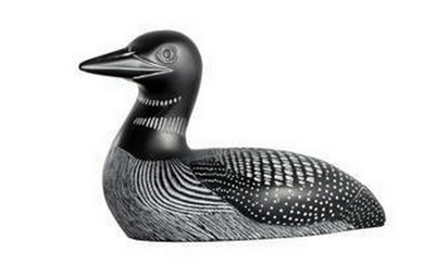 Hand Carved Loon Sculpture