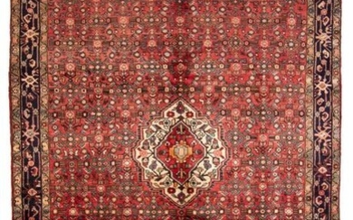 Hand-knotted Hamadan Wool Rug 7'5" x 10'5"