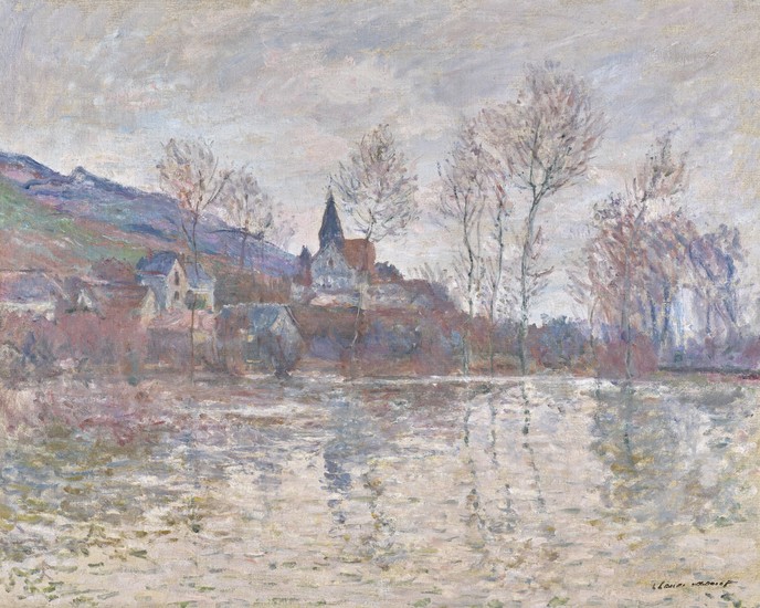 INONDATION À GIVERNY, Claude Monet