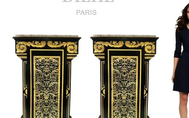 Important Pair of Pedestals by Charles-Guillaume Diehl