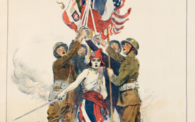 JAMES MONTGOMERY FLAGG (1870-1960) ALL FOR ONE AND ONE FOR ALL! / VIVE...