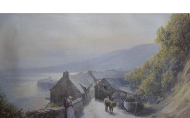 JOHN WHITE (1851-1933) CLOVELLY Signed, watercolour and body...