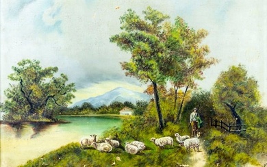 James B Sylvester (US,19C) oil painting antique