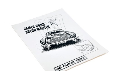 James Bond 007 Artwork Proof Copy for Corgi Aston Martin iss...