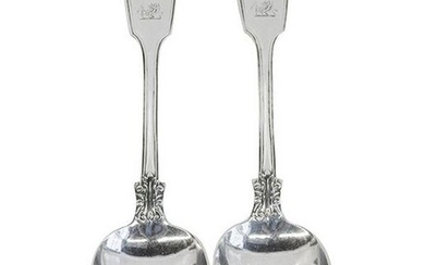 John J Whiting Sterling Silver Spoons