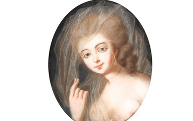 Jean-Baptiste Greuze, Tournus 1725 - 1805 Paris, circle of, Girl with a Veil