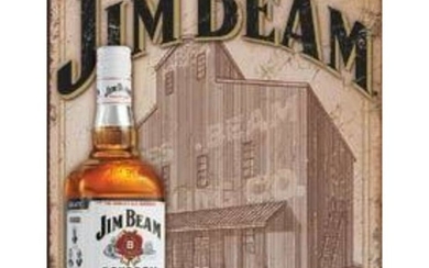 Jim Beam Bourbon Metal Pub Bar Sign