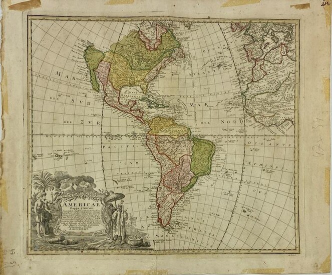 Johann B. Homann "Americae: Mappis Generalis"