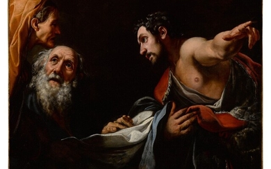 Joseph's bloodied clothes shown to Rachel and Jacob, Alessandro Tiarini