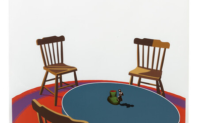 Ken Price: Chairs, Table, Rug, Cup (from Interior Series)
