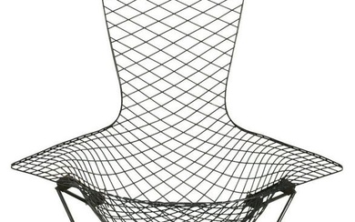 Knoll Harry Bertoia Black Modern Bird Lounge Chair