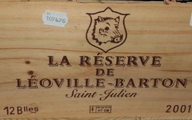 La Réserve De Léoville Barton 2001 Saint-Julien (twelve bottles)