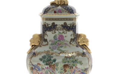 Large Chinese Porcelain Vase and Cover.