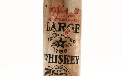 Large Pure Monongahela Rye Whiskey - Vintage 1913