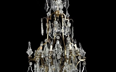 Large Vintage Italian Rococo Style Drop Prism