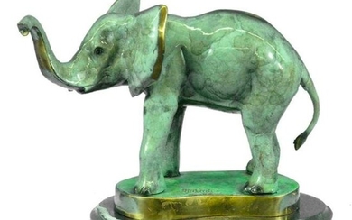 Limited Edition Bronze Elephant Sculpture