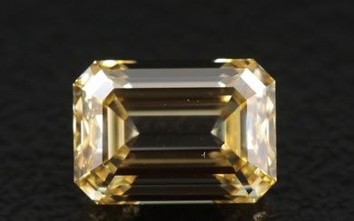 Loose 2.00 CT Lab Grown Fancy Intense Yellow Diamond
