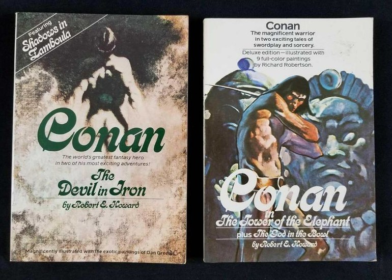 Lot of Two Conan Books by Robert E Howard