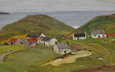 M.G Mounsey (20th Century, British), watercolour and gouache, 'Roundstone', initials to the lower