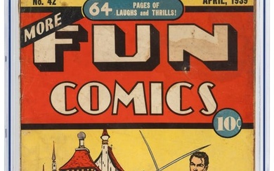 MORE FUN COMICS #42 * Flessel Cover * Siegel & Shuster
