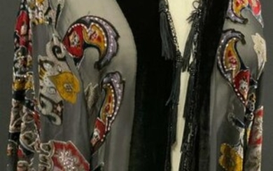 MSK Silk Blend Ladies Tasseled Kimono Shawl