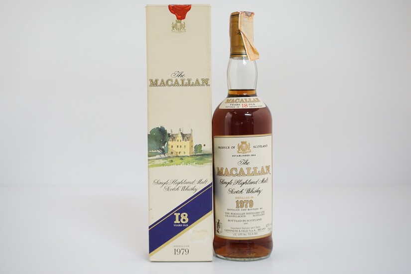 Macallan 1979 Single Highland Malt Scotch Whisky 18 Years...