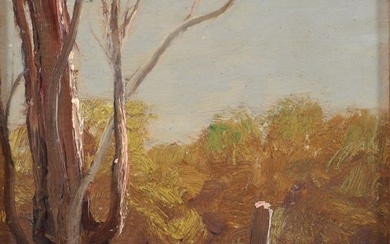 Martin B. Leisser Autumn Landscape Oil on Board