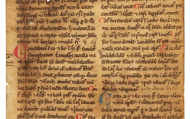 Matthaeus Platearius, De Medicinis, in Latin, manuscript on parchment [England or France, 12th centu