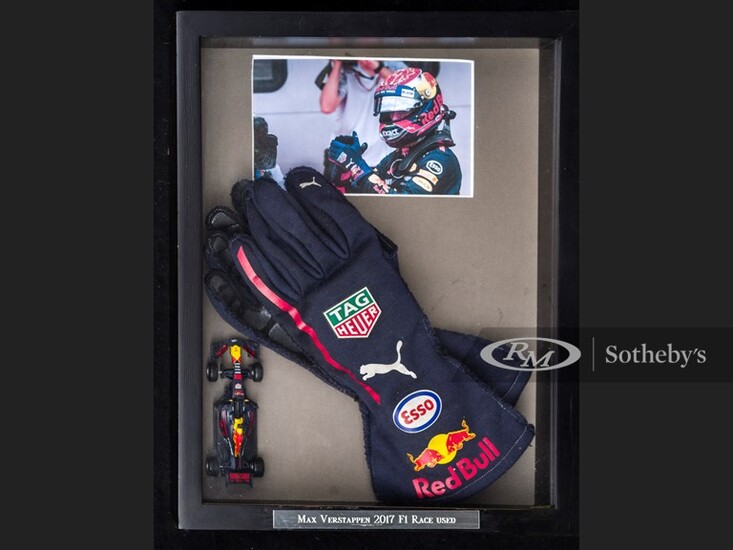 Max Verstappen Race Worn Gloves