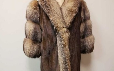 Mink and Fox Fur Coat