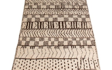 Moroccan High Atlas Berber Shag Wool Rug, 10' x 4'