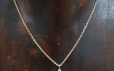 Necklace with diamonds pendant