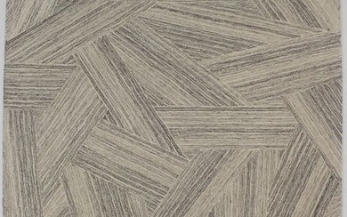 New Abstract Art Deco Cream 5X8 Modern Wool Hand Tufted Oriental Area Rug Carpet