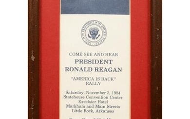 Nixon and Reagan Reception Tickets