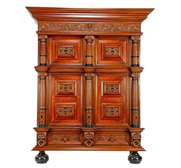 Oak Renaissance style cabinet