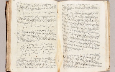 "Observations anatomiques [&] Traité de chirurgie". [France? 18th c.] 4to, 26 x 19 cm: 572...