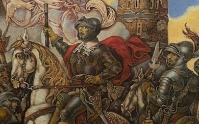 Oil painting Ivan Sirko in France Litvinov Oleg Arkad'yevich