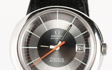 Omega Geneva 'Dynamic'. Vintage steel men's watch, 1970s