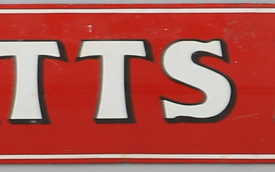 PRATTS PETROL, an enamel sign, cupped, first half of the 20th century.