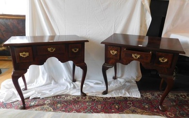 Pair Queen Anne style lowboys