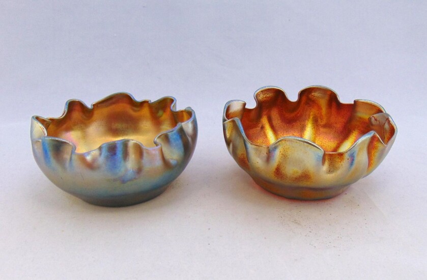 Pair of Tiffany finger bowls