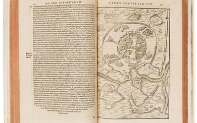Pantaleon (Heinrich) Militaris Ordinis Iohannitarum, Rhodiorum, aut Melitensium Equitum, first edition, Basel, [Thomas Guarinus], 1581.