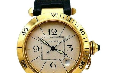 Pasha de Cartier Yellow Gold Wrist Watch