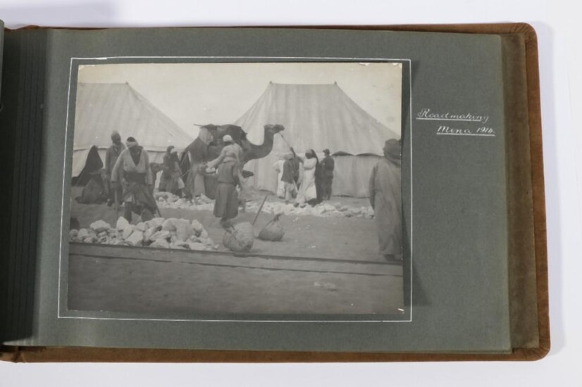 Photo Album Containing Photos Of WWI 5th Battalion AIF Egypt 1914 Album