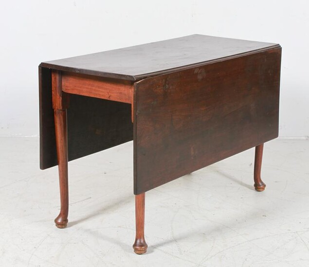 Queen Anne Mahogany Drop Leaf Table, English