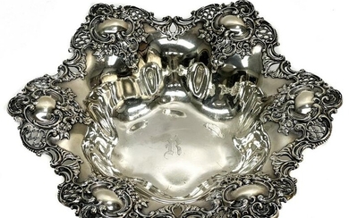 R. Wallace & Sons Mfg Sterling Silver Pierced Bowl