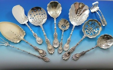 Radiant by Whiting Sterling Silver Group of Serving Pieces 10 Pieces Servers