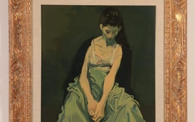 Raphael Soyer Serigraph of a Young Woman